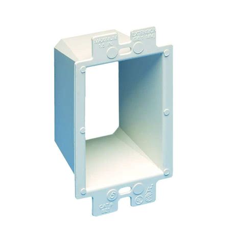 electrical box extender home depot canada|single gang electrical box extender.